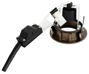 6 db modern, dönthető beépíthető spotlámpa szett sötét bronz színben - Cisco