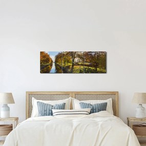 Vízi csatorna képe (órával) (90x30 cm)