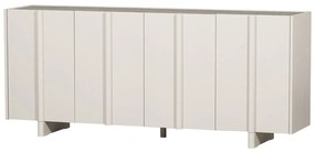 Krémszínű borovi fenyő alacsony moduláris komód 200x85 cm Basu – WOOOD
