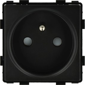 Aljzat Modul Szimpla Aljzat Tűvel Aljzat Kontaktok Fekete 1F