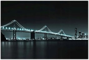 Poszterek 120x80 Usa Híd az éjszakában Fények