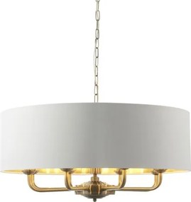 Endon klasszikus csillár highclere antik sárgaréz fehér end98938