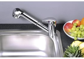 Aqualine - KASIOPEA mosogató csaptelep, 20 cm, fényes króm