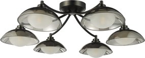 Dar Lighting modern mennyezeti lámpa kadience fekete füstös darkad0622