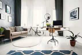 Skandináv irodai íróasztal  LOFT  fiókokkal