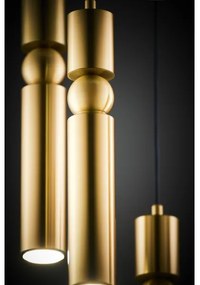 Jupiter 2020 - Csillár zsinóron ALAS 5xGU10/10W/230V arany