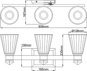 Quintiesse KAYVA QN-KAYVA3-PN Fali lámpa 1x18W/LED 3000k 1440LM IP44