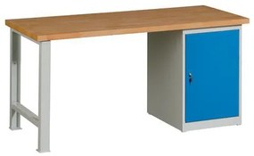 No brand  Műhelyasztal Weld szekrénnyel, 80 cm, 84 x 170 x 68,5 cm, szÜrke%