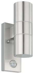 Eglo 32898 - LED érzékelős kültéri fali lámpa RIGA 5 2xGU10/3W/230V