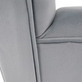 BURDA Velvet világosszürke/fekete pad