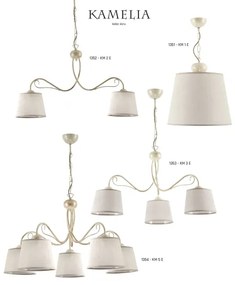 Jupiter 1351 KM 1 E - Csillár láncon KAMELIA 1xE27/60W/230V