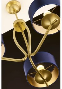 Jupiter 2113 - KASZMIR rúdra szerelhető csillár 3xE27/15W/230V kék/arany