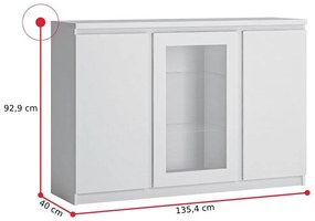 FRILO III komód, 135,4x92,9x40, tölgyfa ribbeck arany