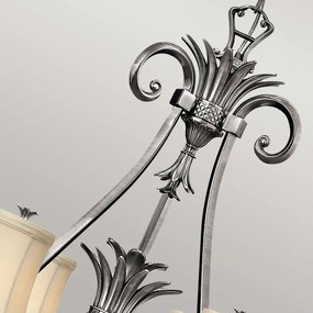 Hinkley HK-PLANT7-PL - Csillár láncon PLANTATION 7xE14/40W/230V ezüst