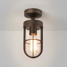 ASTRO LIGHTING 1368009 CABIN Klasszikus Kültéri Mennyezeti Lámpa Barna, Átlátszó E27 IP20