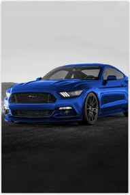 Poszter 60x90 Kék Ford Mustang