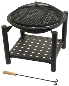 Cattara 13015 Tűzrakóhely grillrácsos Sabatini, 54x 55 x 54 cm