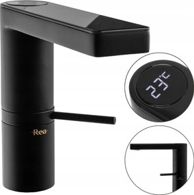 Mosdó csaptelep fekete Amar Black Alacsony kijelző Digitális érzékelő Rea