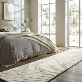 Krémszínű futószőnyeg 80x300 cm Remy – Flair Rugs