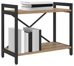 Könyvszekrény kézműves tölgy 60 x 30 x 48.5 cm Faanyag