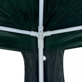 zöld PE rendezvénysátor 3 x 12 m