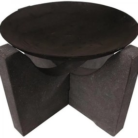 Stone tűzrakó tál gránit állvánnyal 60 cm