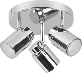 Fényes ezüstszínű fém spotlámpa Angelo – Trio