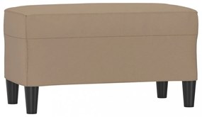 kávészínű műbőr pad 70 x 35 x 41 cm