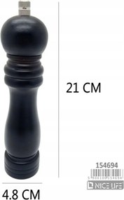 Bors- és sódaráló 21 cm – Fa, Elegáns Nice Life