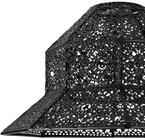 Pótló búra a SAMIRA E27 csillárhoz, 33 cm átmérő, fekete