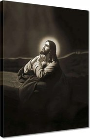 Vászonkép 30x40 Jézus imádkozik a kertben