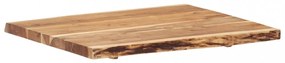 tömör akácfa asztallap 80 x (50-60) x 3,8 cm