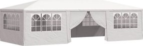vidaXL fehér rendezvénysátor oldalfalakkal 4 x 9 m 90 g/m²