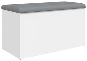 fehér szerelt fa tárolópad 82 x 42 x 45 cm