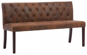 barna művelúr pad 148,5 cm