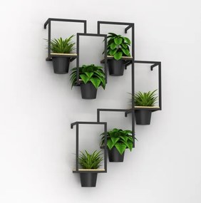 Fali virágcserép 46x53 cm fekete