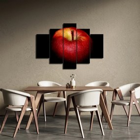 Az alma képe és a fekete háttér (150x105 cm)