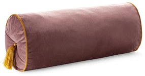Velvet bársony hengerpárna Rózsaszín 20x45 cm