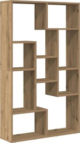 vidaXL kézműves tölgy színű szerelt fa könyvespolc 72 x 20 x 120,5 cm