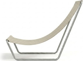 Összecsukható strandnyugágy SAND STRIPES, barna