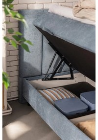 Kék ágyneműtartós boxspring ágy 180x200 cm Elva Bold – Bonami Selection