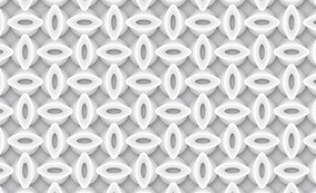 Fotótapéta Fehér Ovális Figurák Absztrakt Modern Design 312x219 +ragasztó