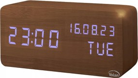 Óra Ébresztőóra Fa Led Elektronikus Digitális Álló – Hőmérő Dátum