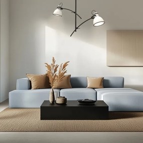 Rudas mennyezeti csillár ZUMBA 2xE27/60W/230V fehér/fekete