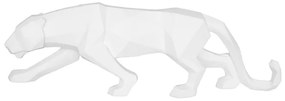 Origami Panther szobor fehér