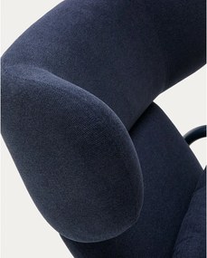 Sötétkék fotel Inari – Kave Home
