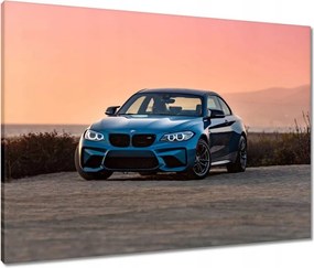 Vászonkép 80x60 Naplemente Bmw Auto