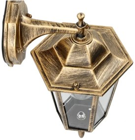 Kültéri fali lámpa 1xE27/60W/230V IP44 arany