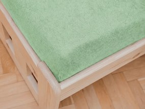 Gyerek frottír lepedő 60x120 cm zöld