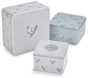 Süteménytartó acél doboz szett 3 db-os Farmers Kitchen – Cooksmart ®
